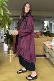 Stroll Frill Mac Beetroot